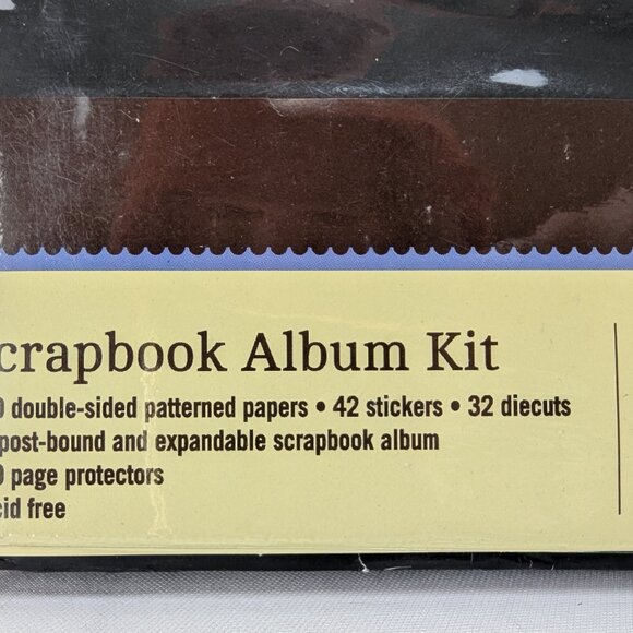 Recollections Scrapbook Album Kit The Good Life 95 Pieces 12"x12" Black Gold New - Picture 3 of 14